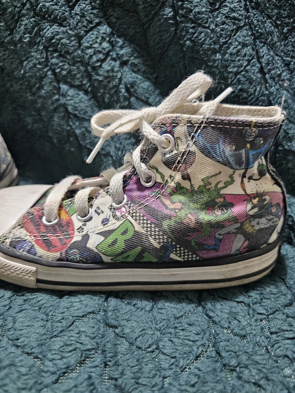 Converse Chuck Taylor All Star High-Top in Black, White, Green, Purple